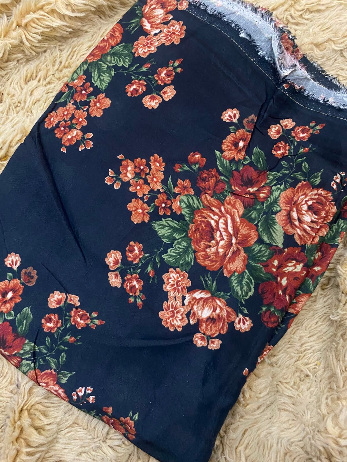 Ethnic rawsilk shirt